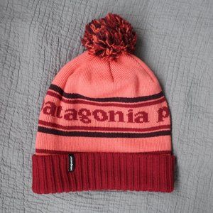 Patagonia Coral and Burgundy Women's Beanie